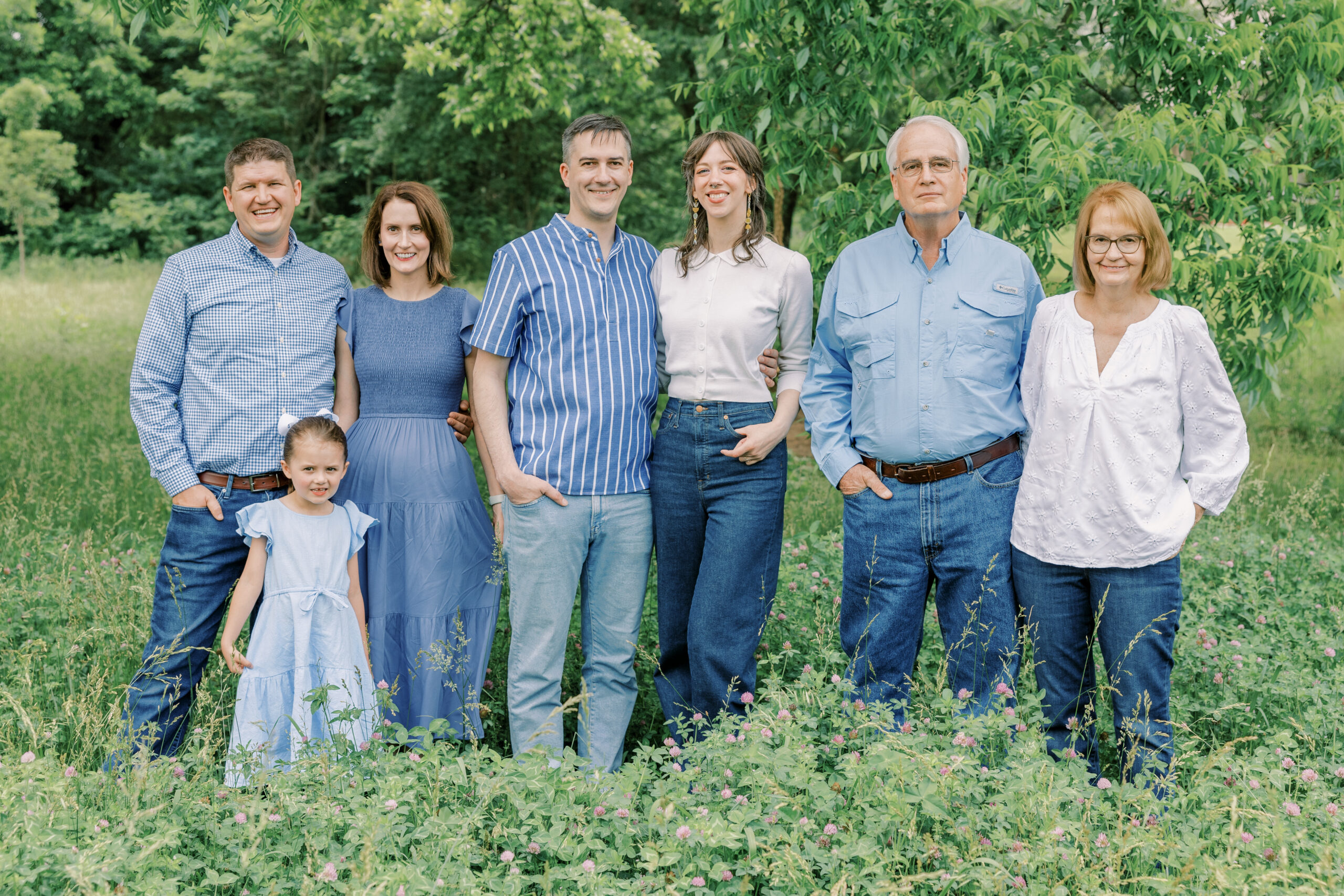 family picture at Coal Creak Farm Jennks