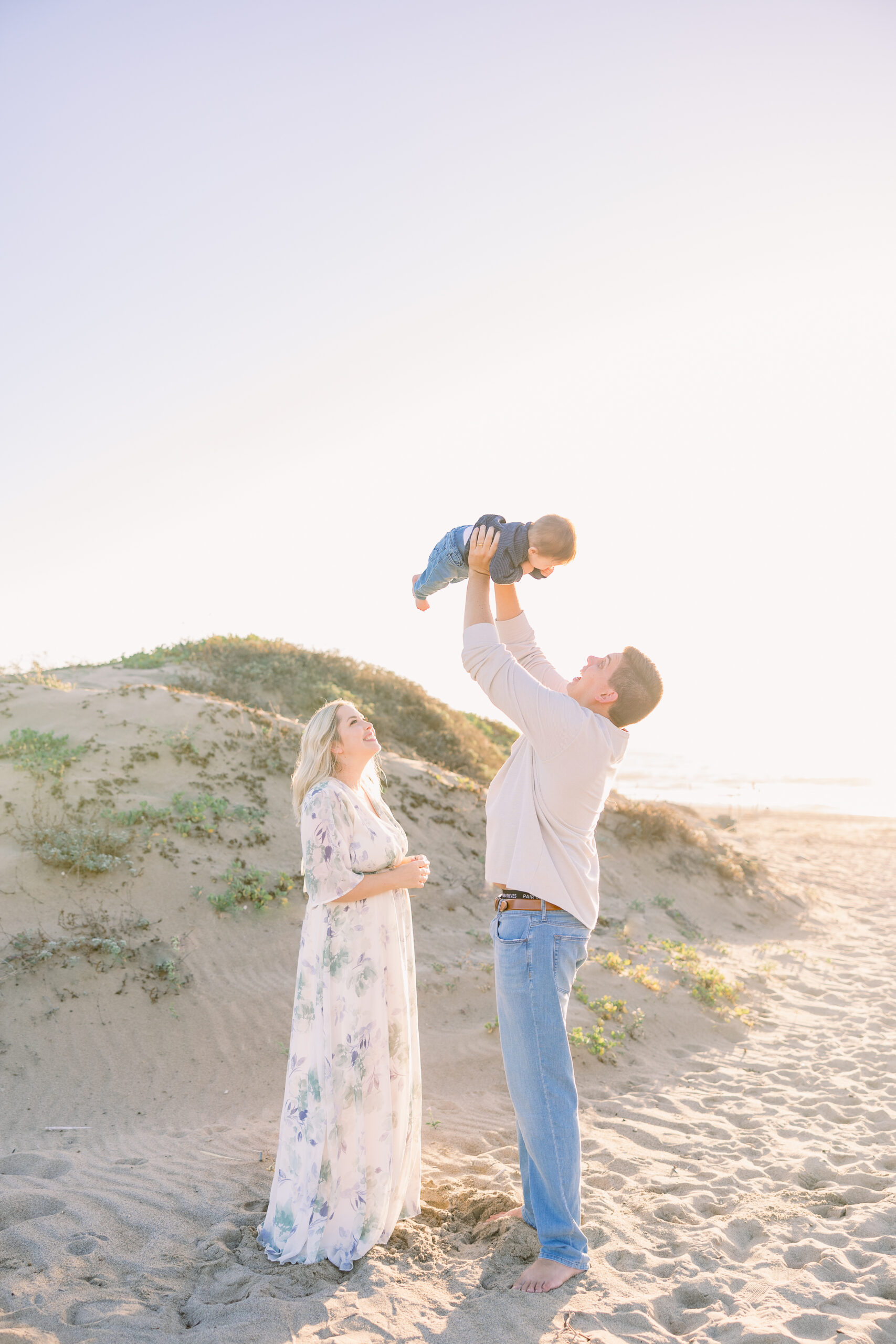 Family at the beach